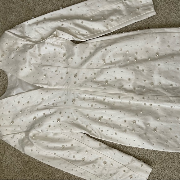 Bead-embellished Satin Dress- NWT - Picture 7 of 13